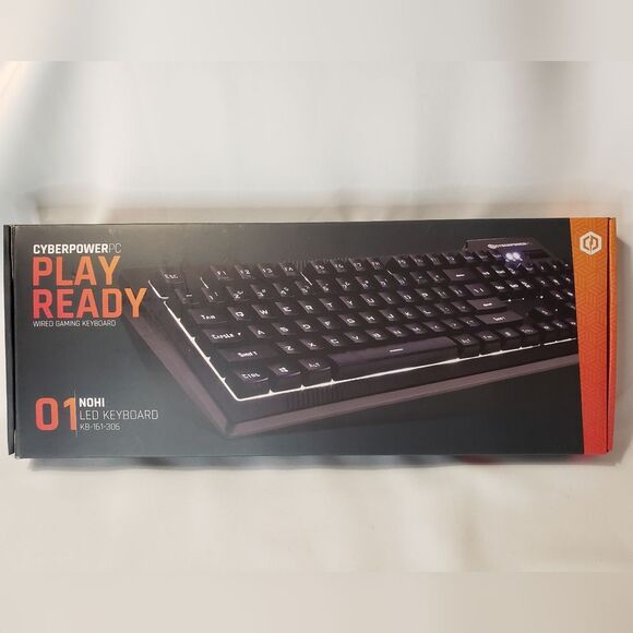 Cyberpower gaming Keyboard NEW in box NOHI KB-161-306 - Picture 1 of 3
